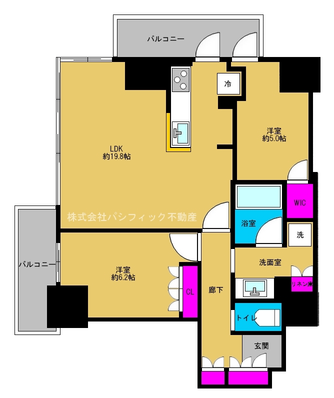 ◆リバーガーデンタワー上町台筆ヶ崎◆《5F》