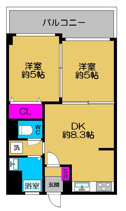 ◆夕陽ヶ丘コーポ◆《3F》
