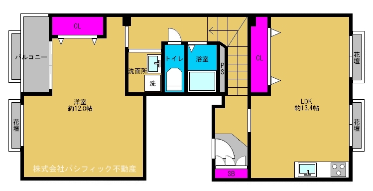 ◆中津リバーサイドコーポC棟◆《3F》