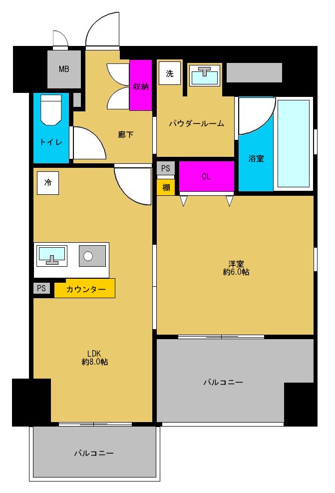 ◆シティライフ本町西ラヴニール◆《4F》