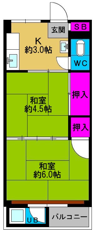 ◆北恩加島住宅2号棟◆《2F》