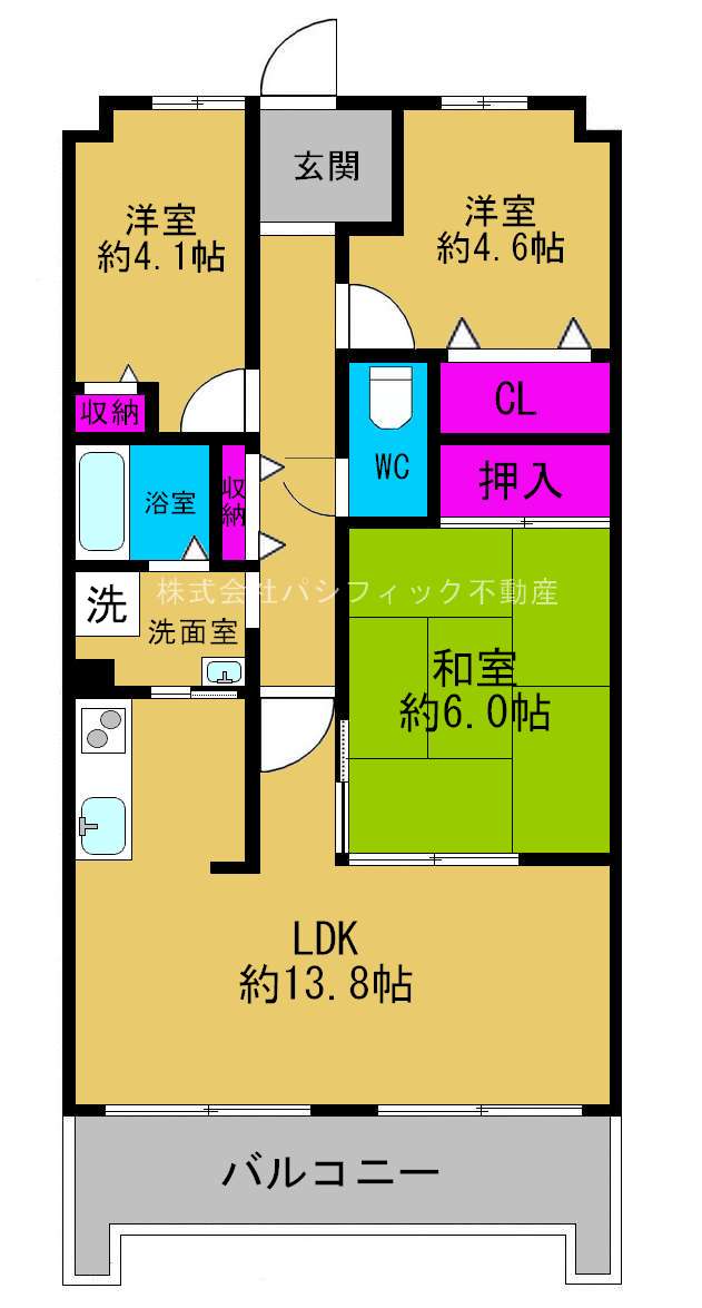 ◆グリーンコーポ平野◆《904号室》