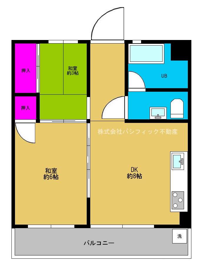 ◆西淀マンション◆《3F》
