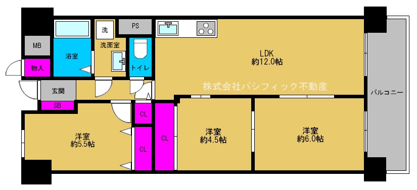 ◆メロディハイム法円坂◆《12F》