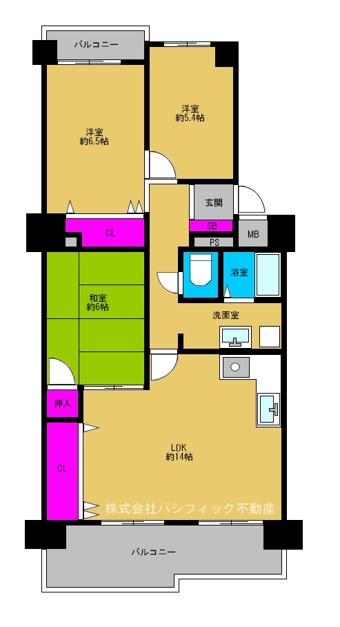 ◆昭和山コーポ2号棟◆《9F》